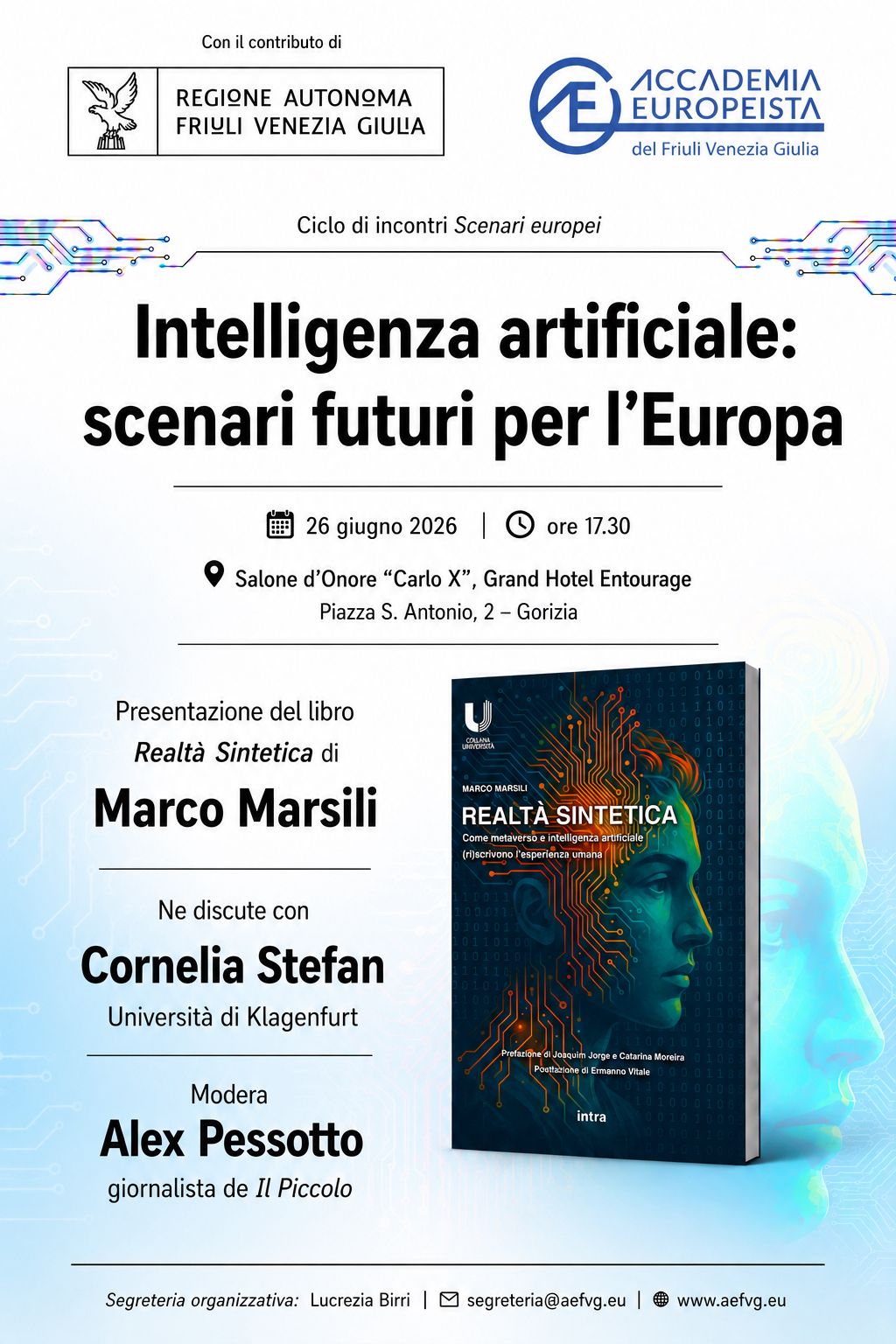 Presentation of 'Synthetic Reality' in Gorizia on 26 June